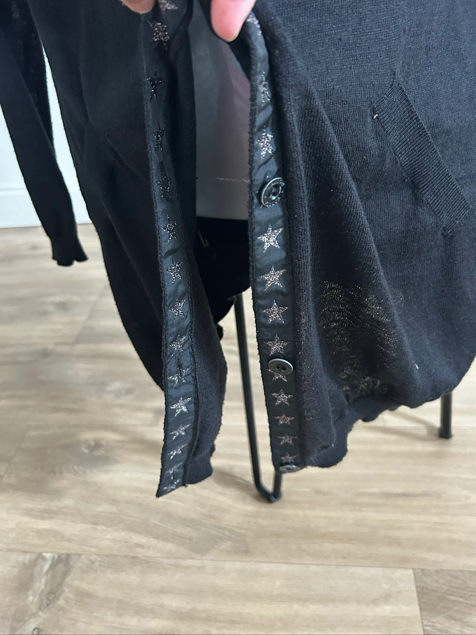 Maison Scotch – Long black linen vest – Size 1 (S) – photo 7